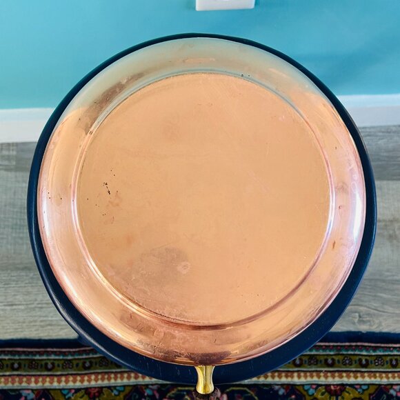 Vintage MCM Copper & Brass Skillet Dish Set - Picture 10 of 13